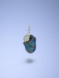 Handmade 925 sterling silver heart pendant with large black baroque pearl — Sribnyak Baroque Pearls